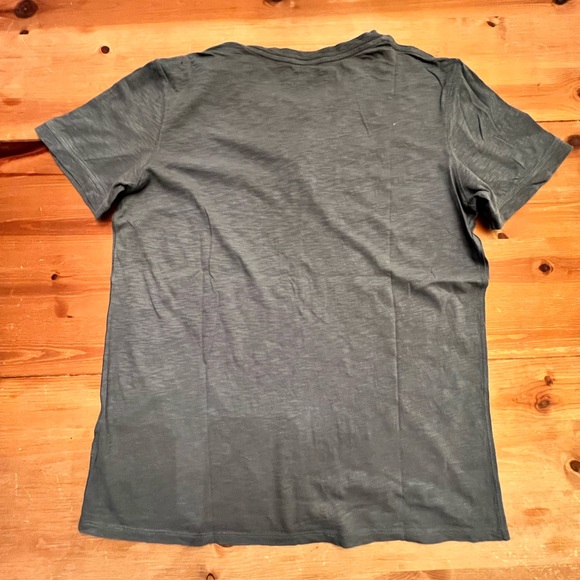 Mens Blue/Grey 100% Cotton Vince 3-button Henly size Large - Picture 3 of 4